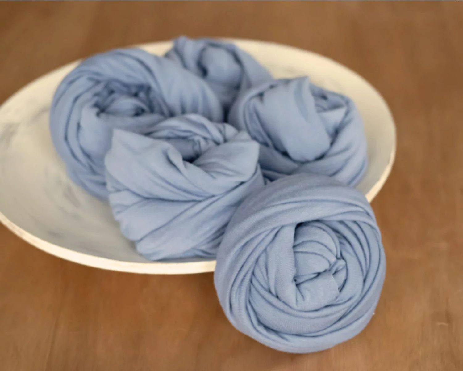 LIght Slate Blue Stretch Knit Wrap