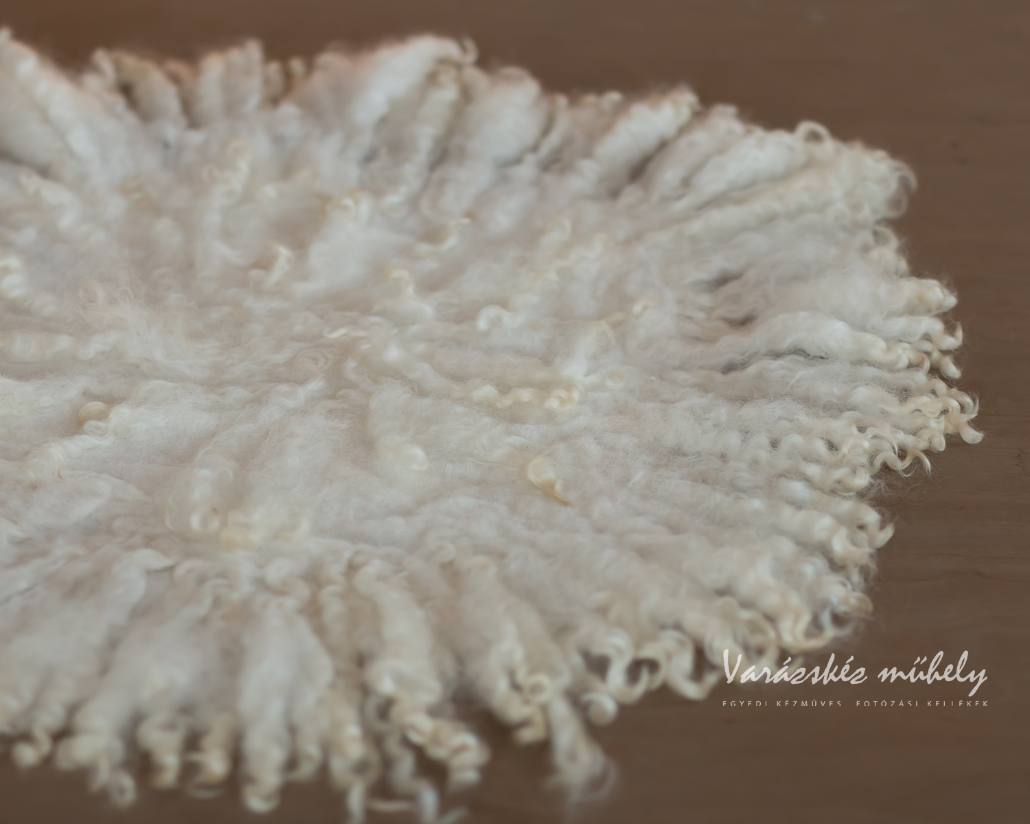 Curly Ivory Felted Layer