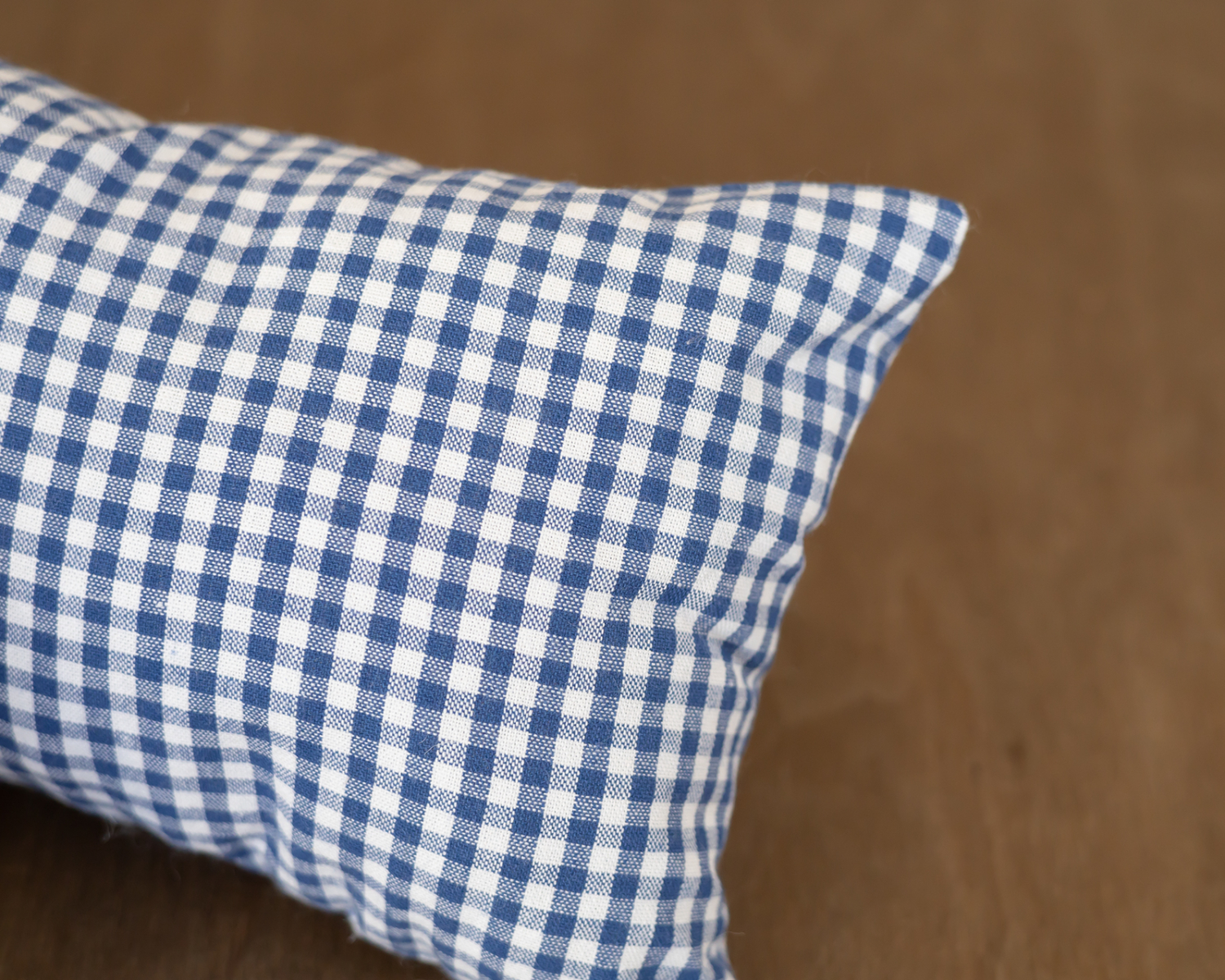 Blue - White Checkered Blush Set: Pillow and Headband