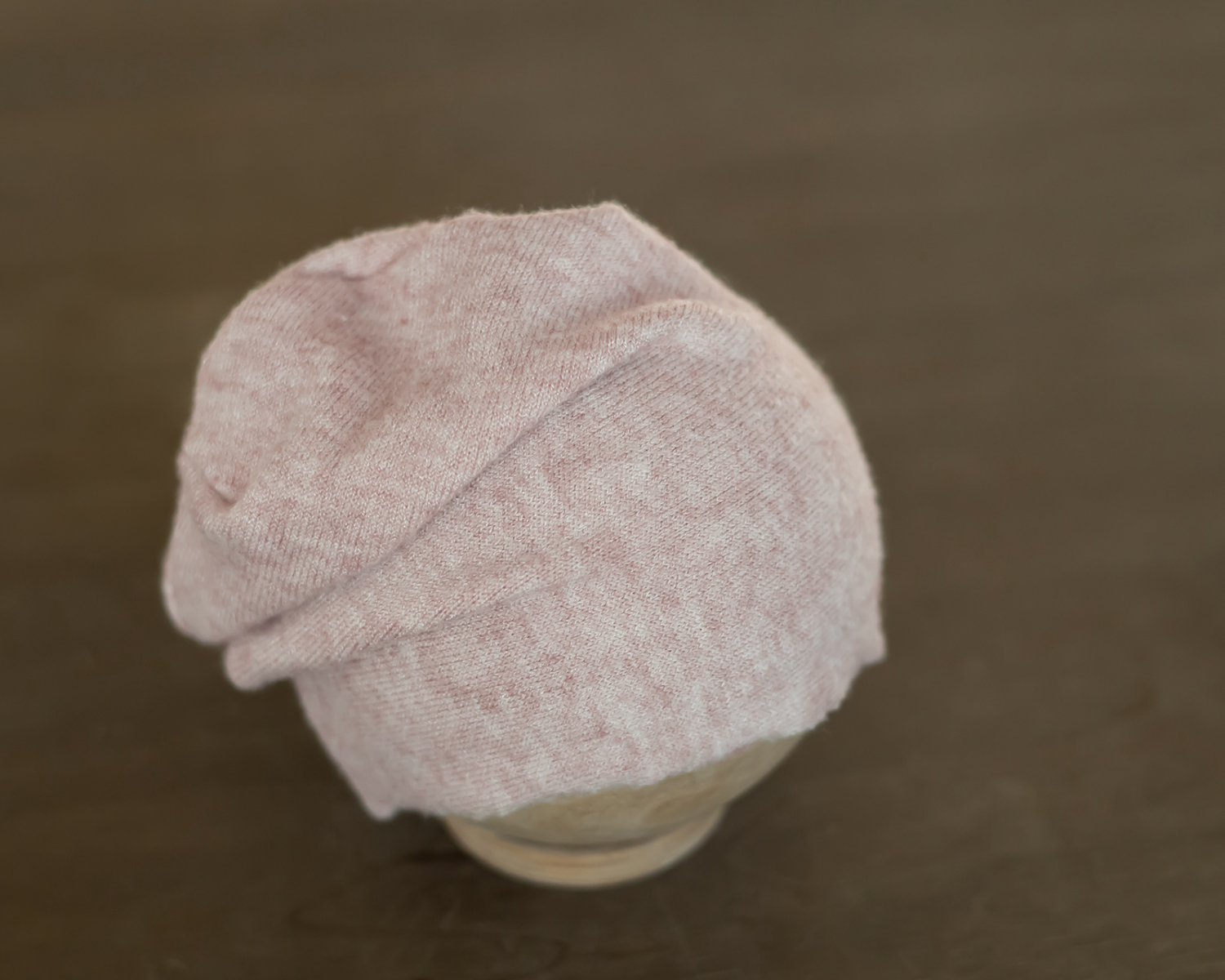 Nude pink newborn slouchy hat