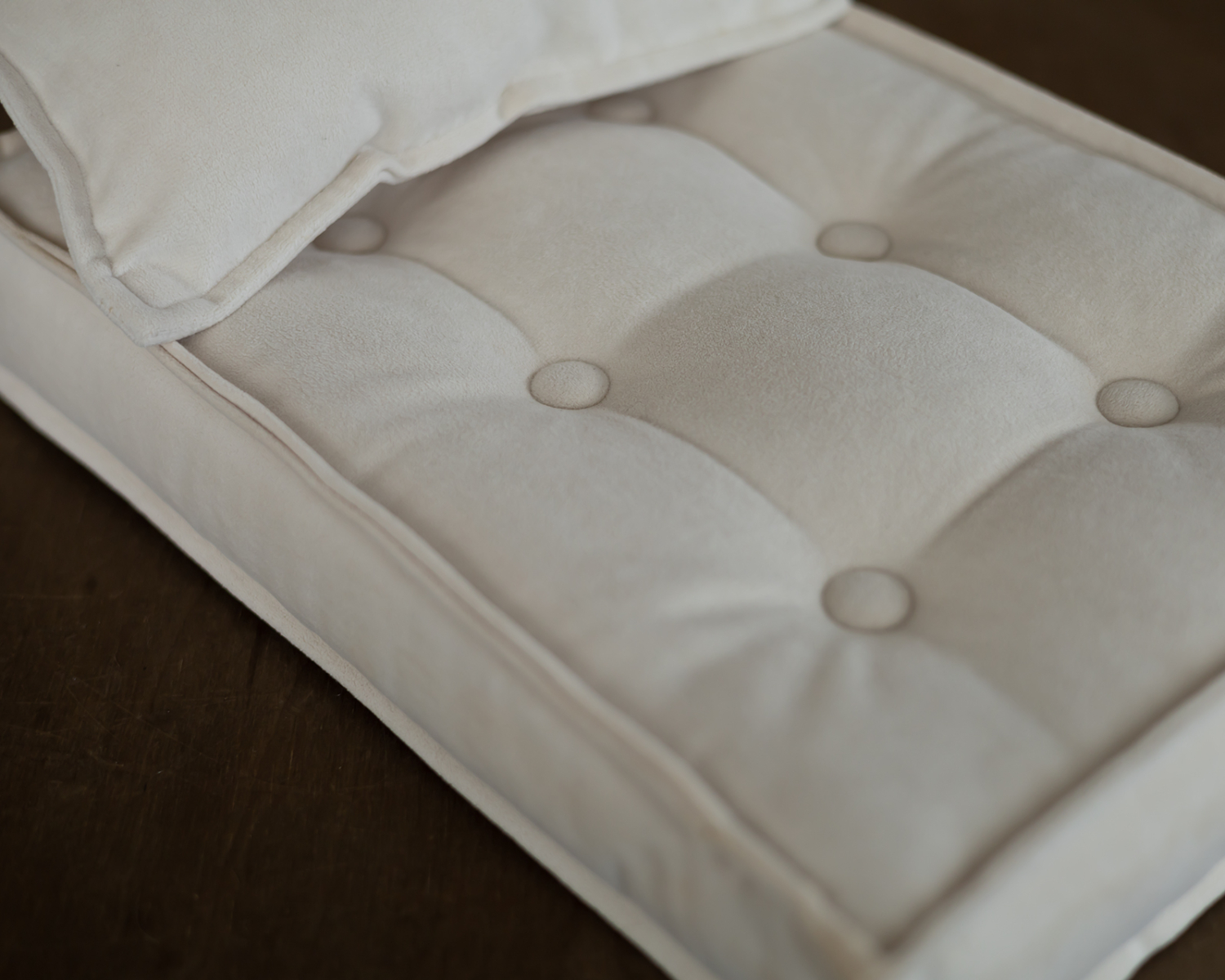 Ivory mattress + posing pillow + headband in set