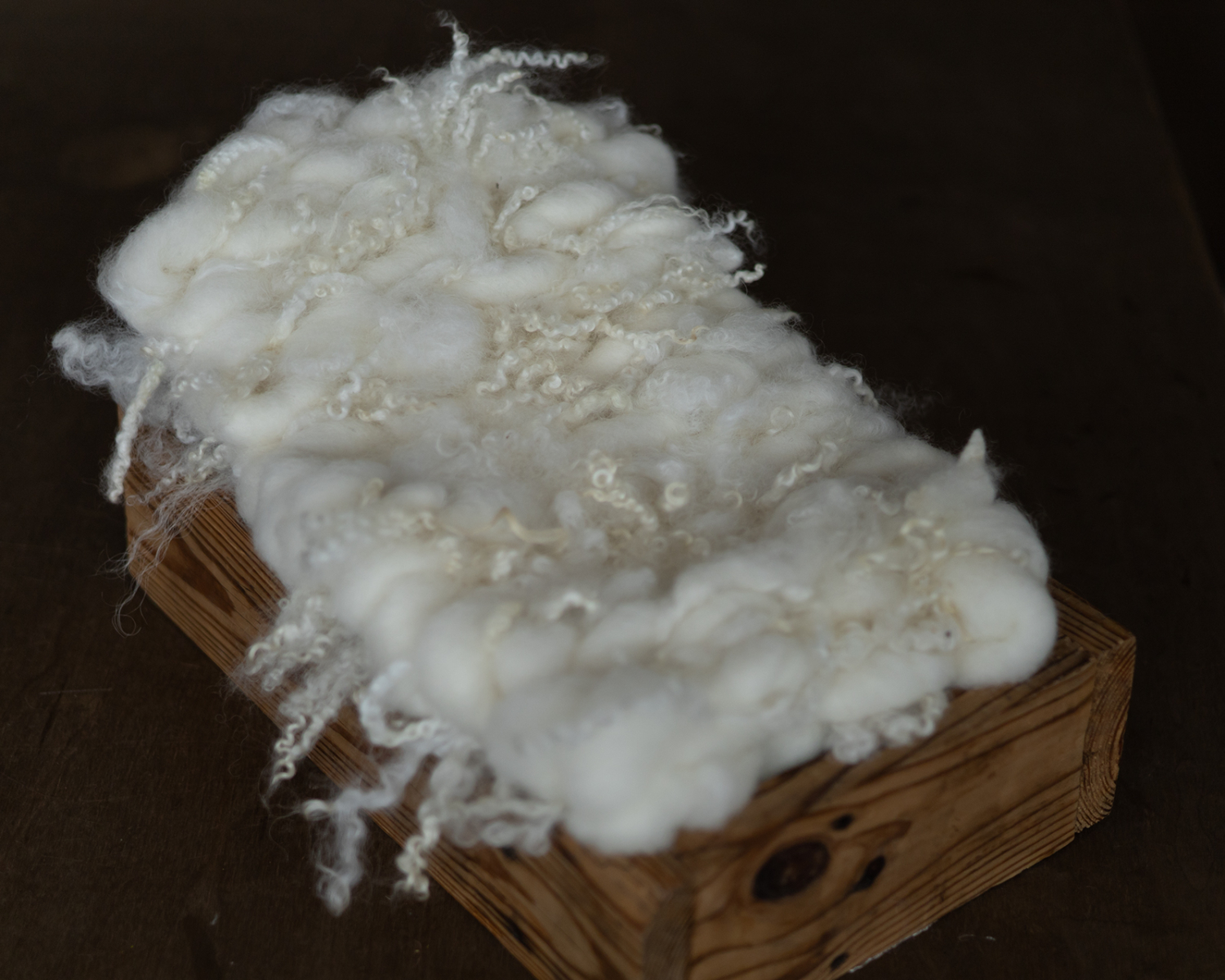 Rustic, Curly Ivory, Mini Wool Rug