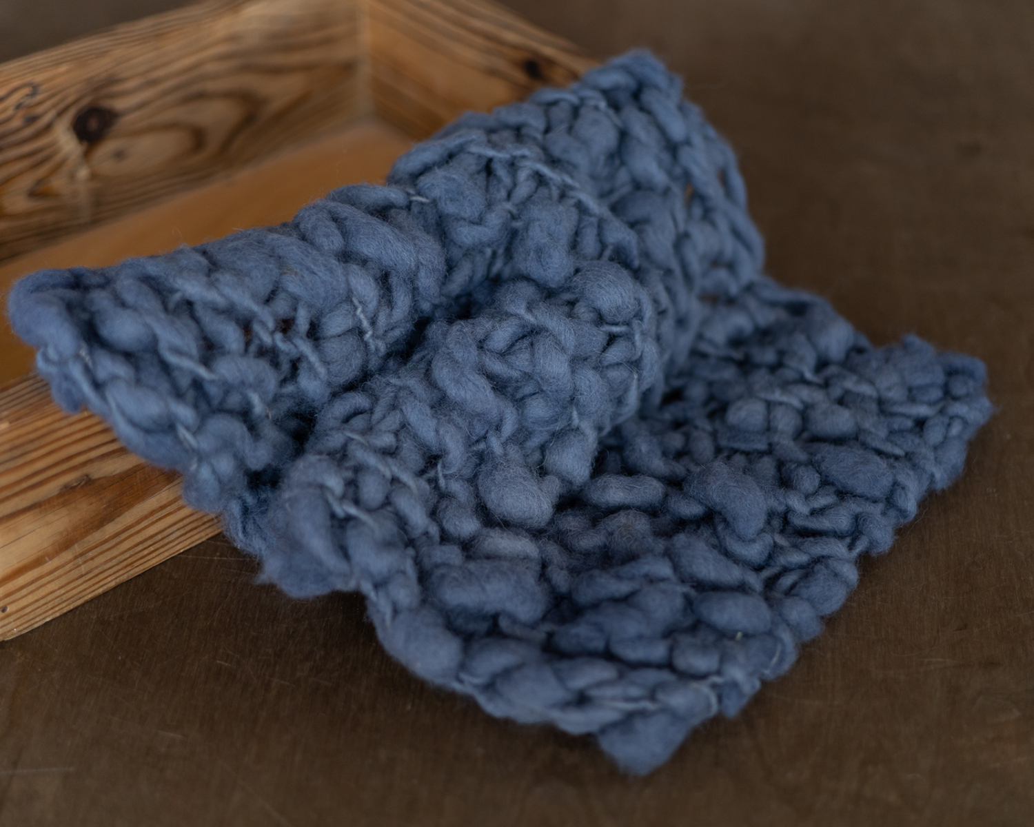 Steel Blue Rustic Blanket / Layer