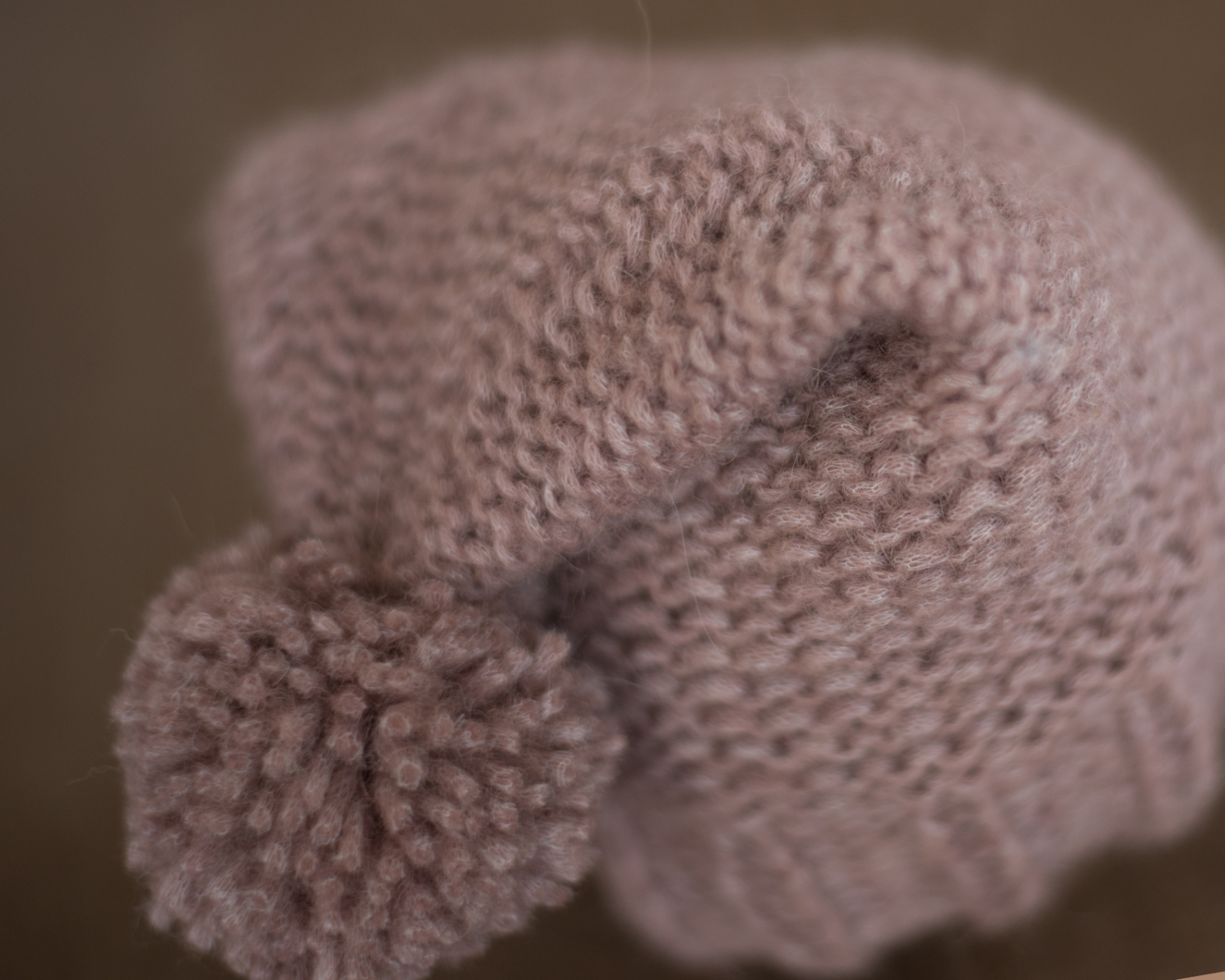 Antique Mauve Pink Newborn Elf Hat