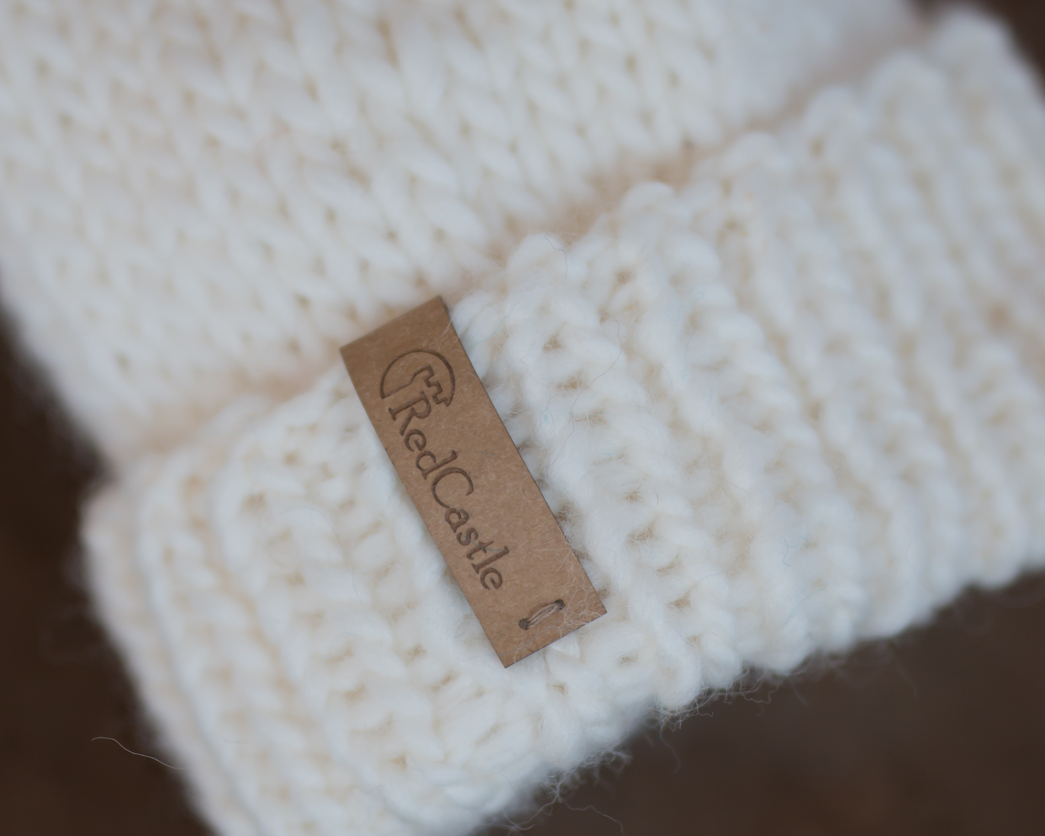 Ivory Chunky knit hat for boys or for girls