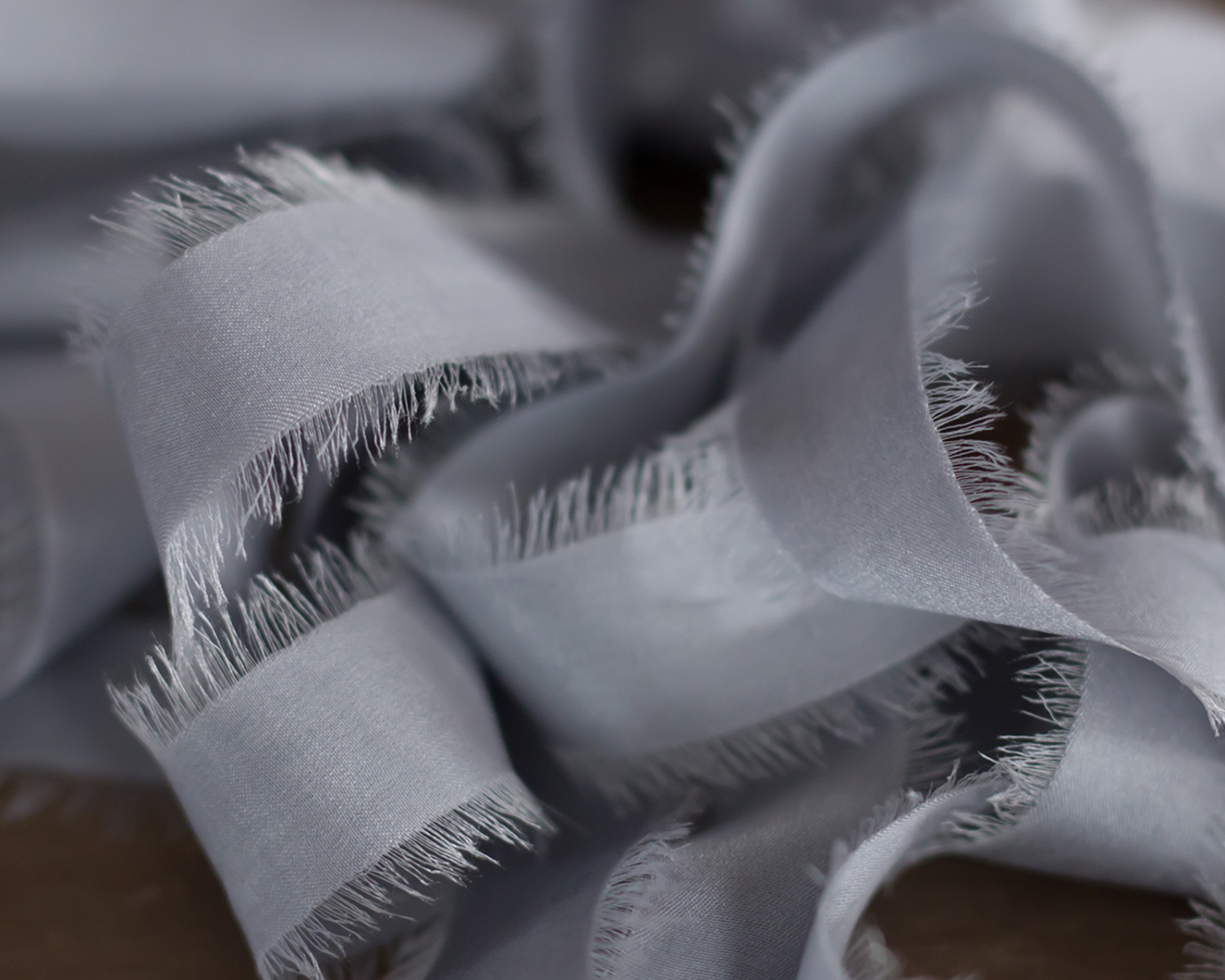 Dove Gray Silk Ribbon - 4,5cm