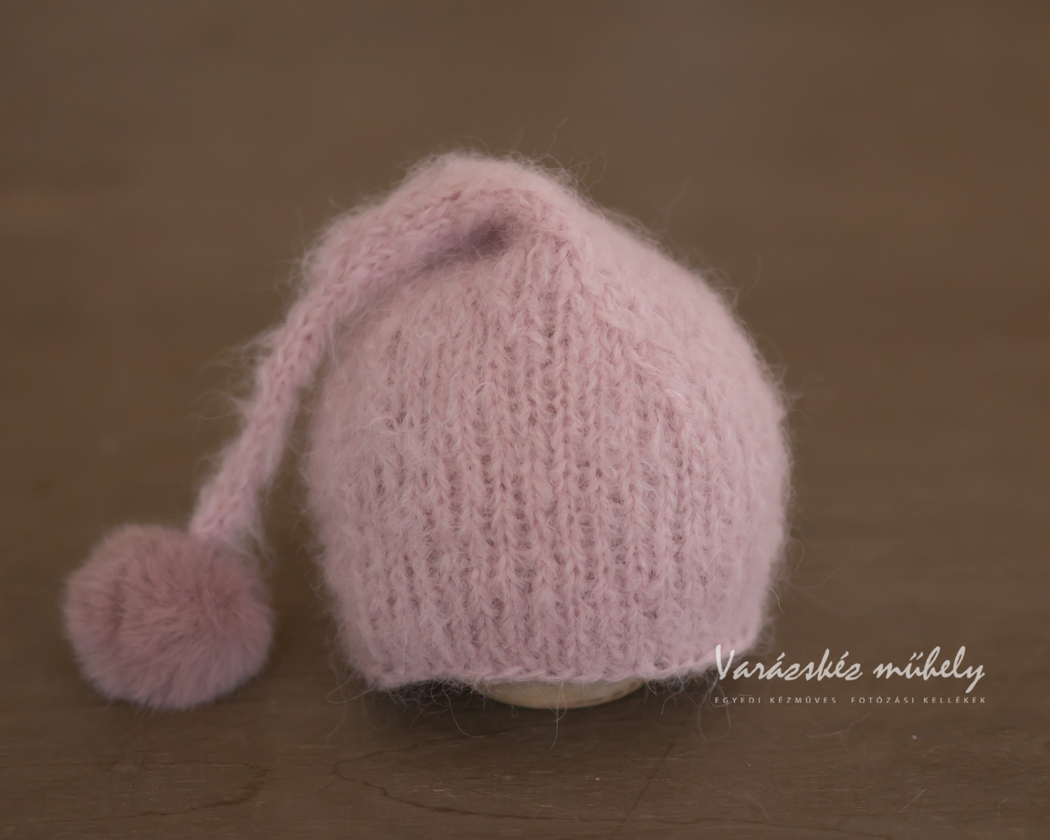 Pink Newborn Mohair Sleepy Hat