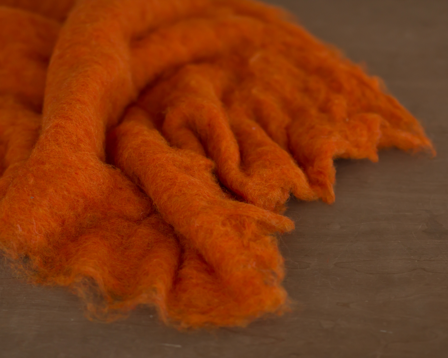 Orange Wool Fluff Basket Stuffer - LARGE