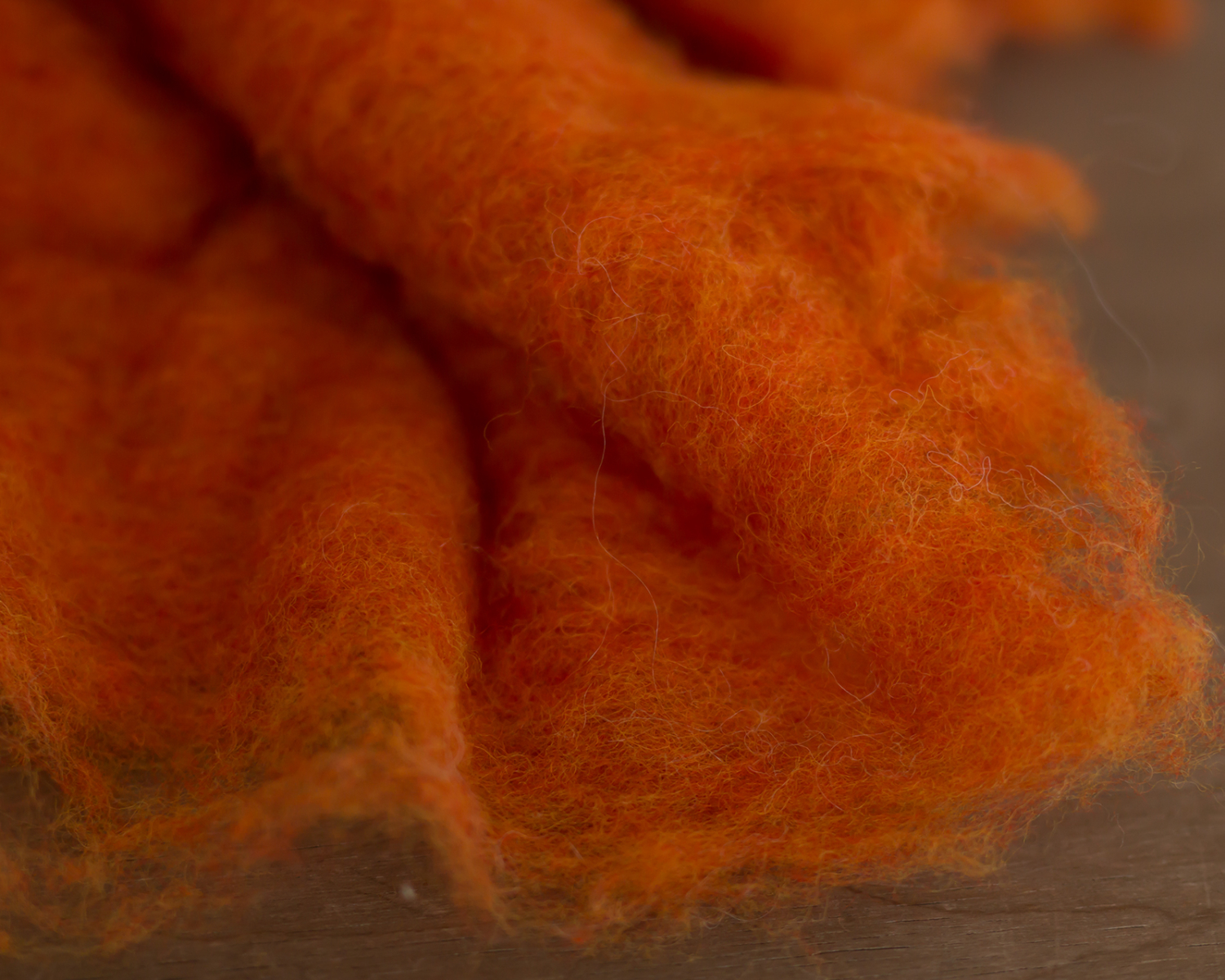 Narancs színű gyapjú töltet - NAGY