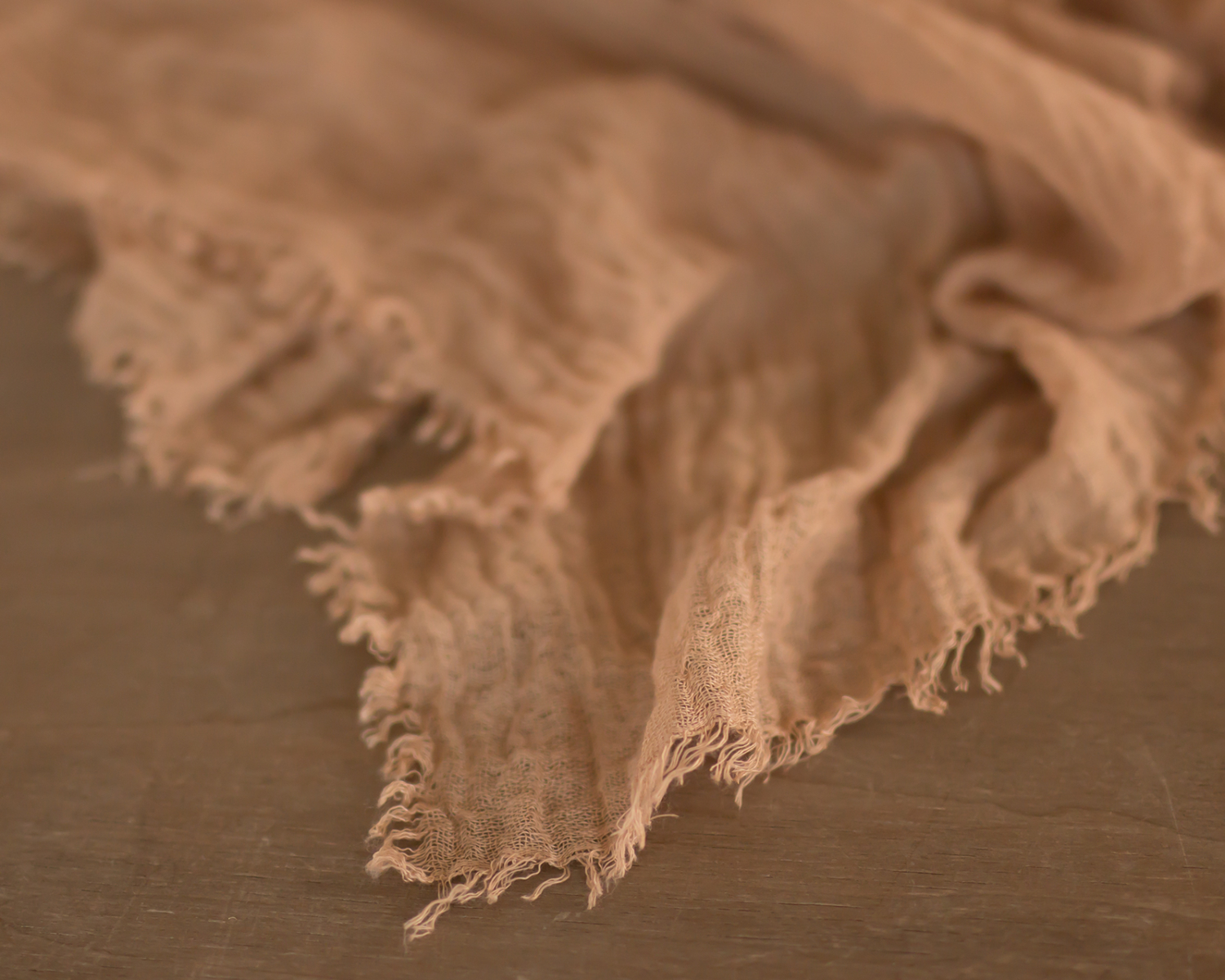 Sand fringed scarf