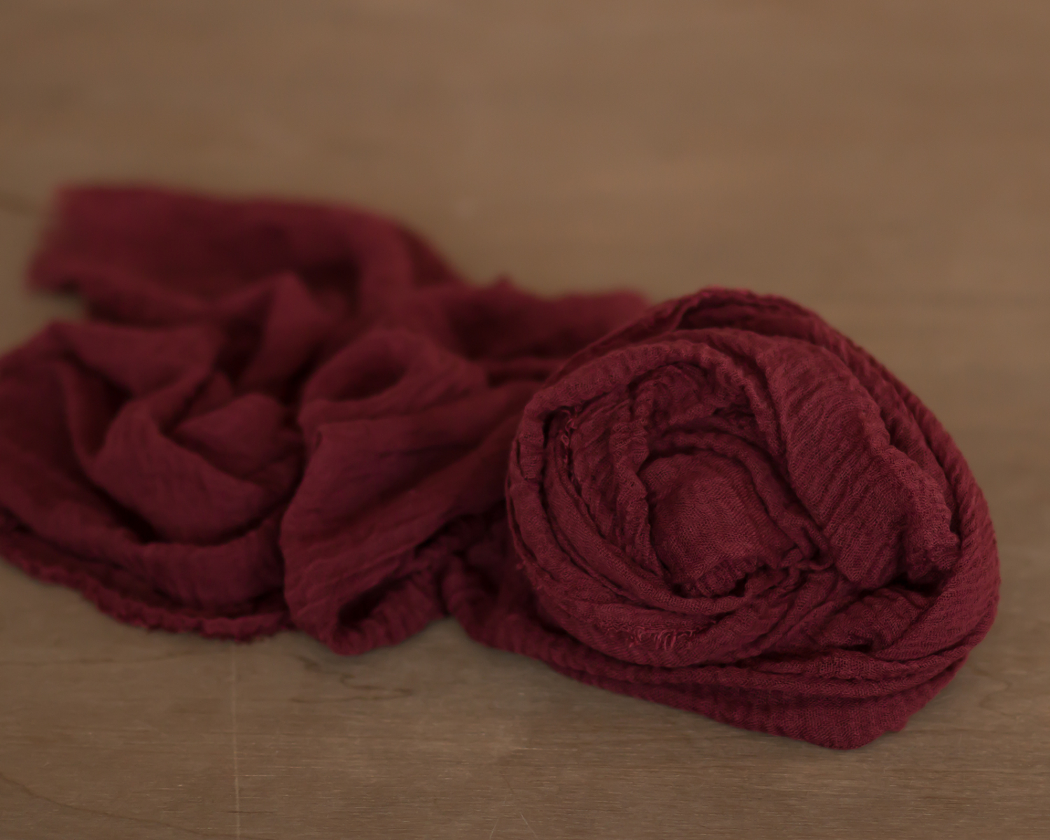 Burgundy  fringed scarf
