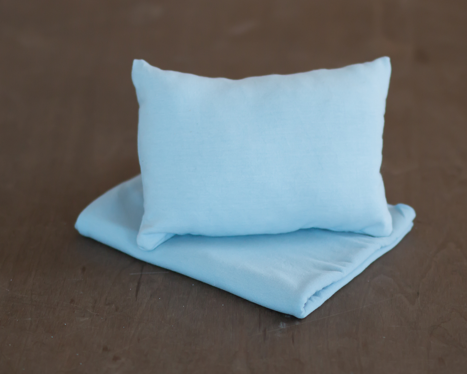 Light blue posing pillow - newborn photo prop