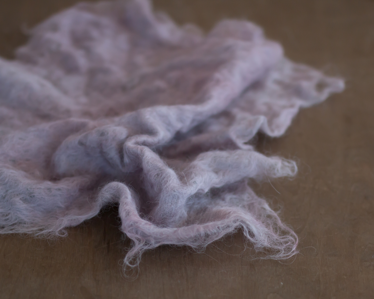 Dusty Pink Thin Felted Layer