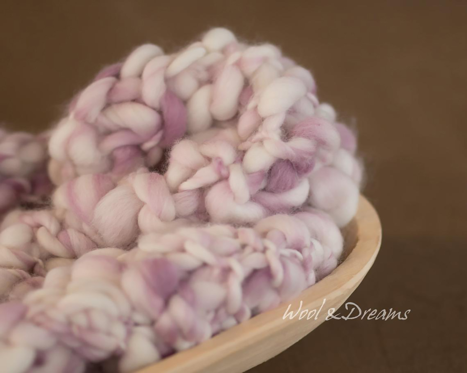 Shade of Lilac - White Hand Dyed and Handspun Blanket / Layer and bonnet or Set