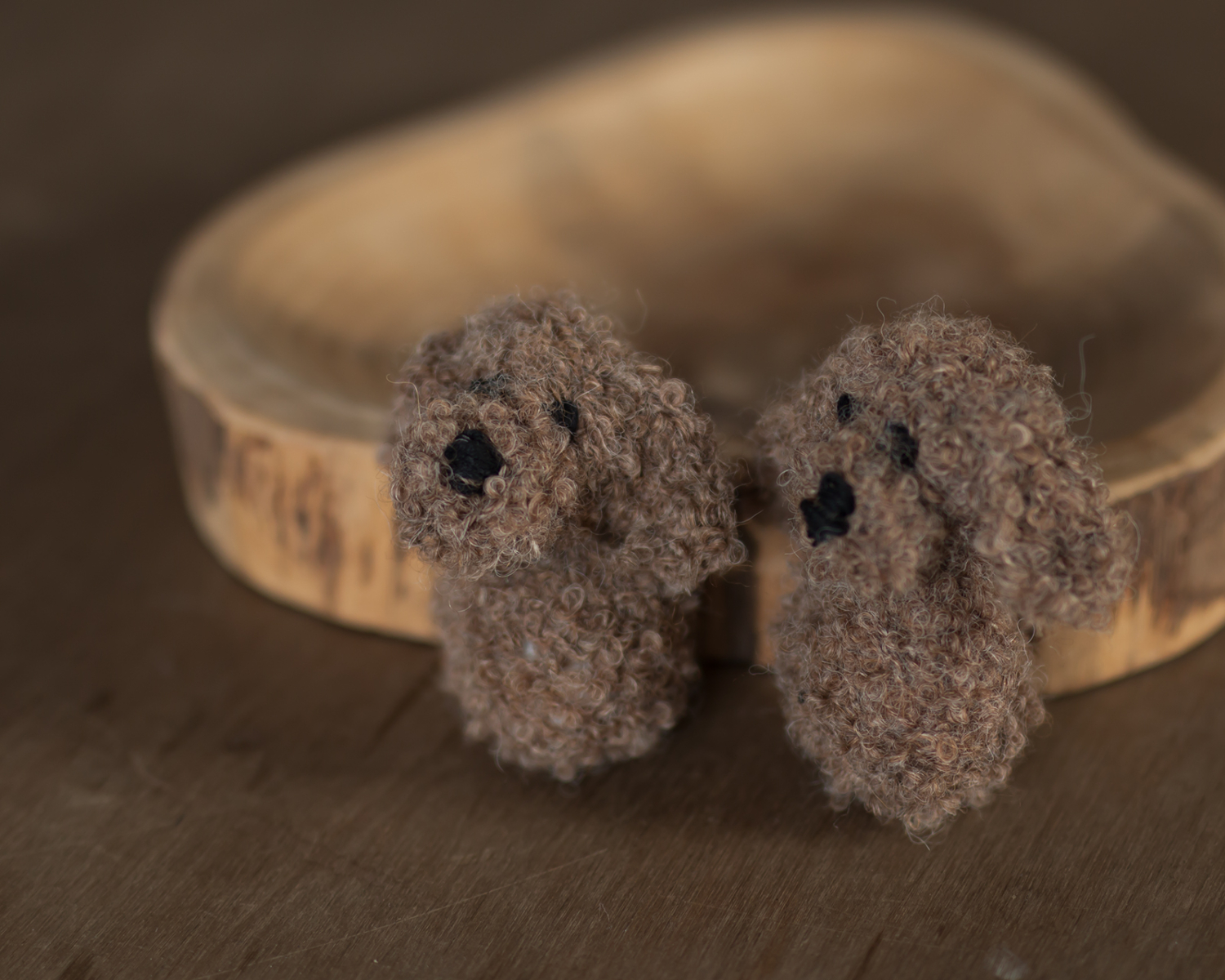 Brown Mini Knitted Dog