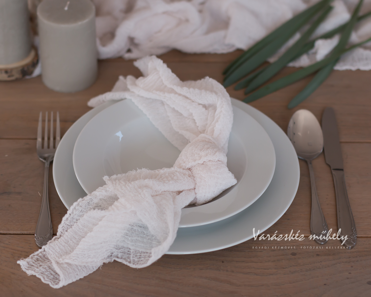 PRE-ORDER Wedding Gauze / Cheesecloth Napkins Porclain Colour