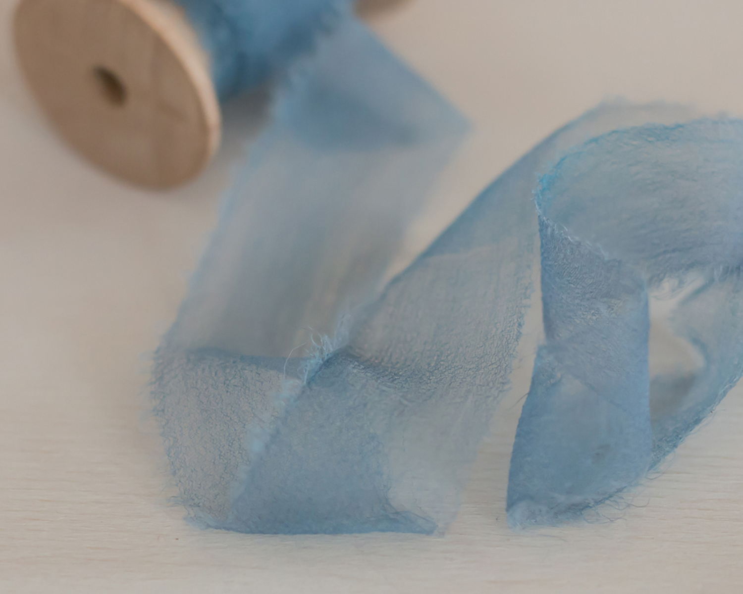 Blue Silk Ribbon - 2cm