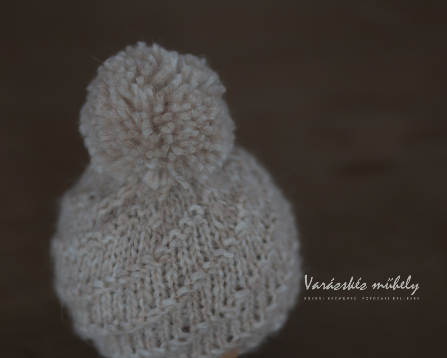 Cream Knitted Newborn Hat
