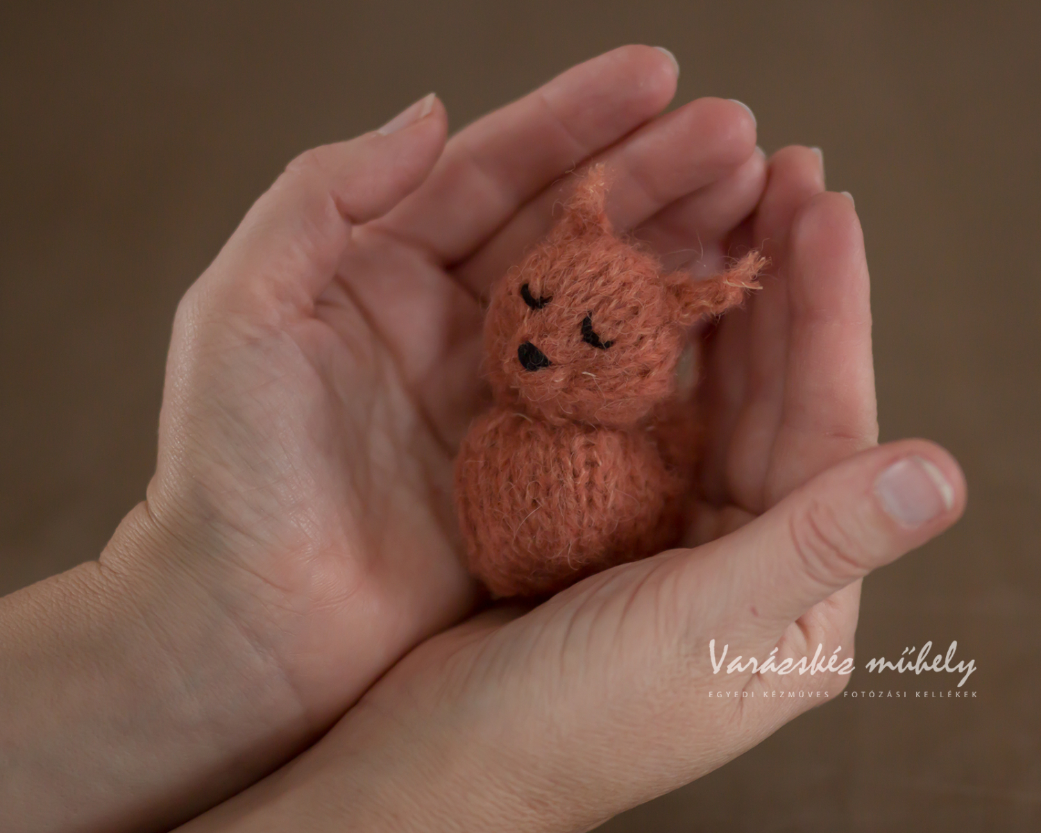 Knitted Mini Mohair Squirrel