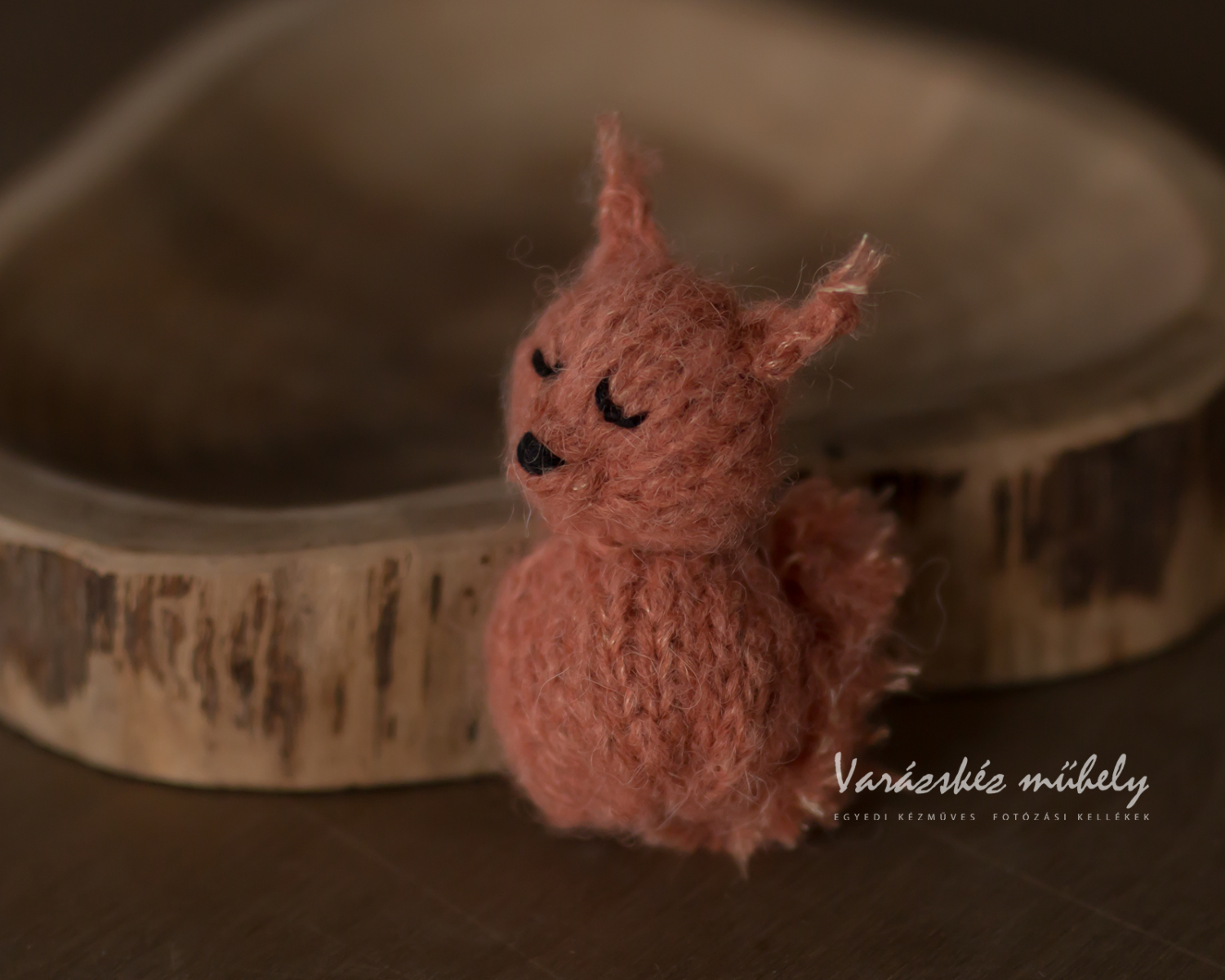 Knitted Mini Mohair Squirrel