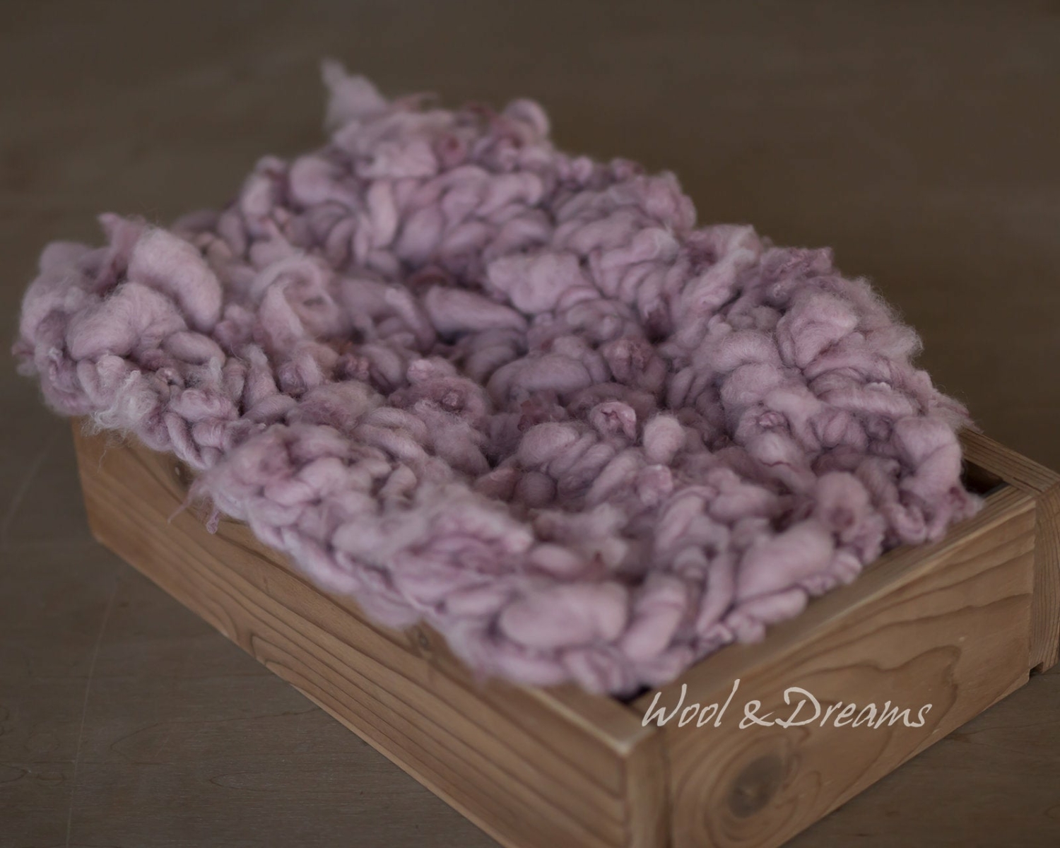 Rustic Dusty Pink, Mini Wool Blanket / Layer