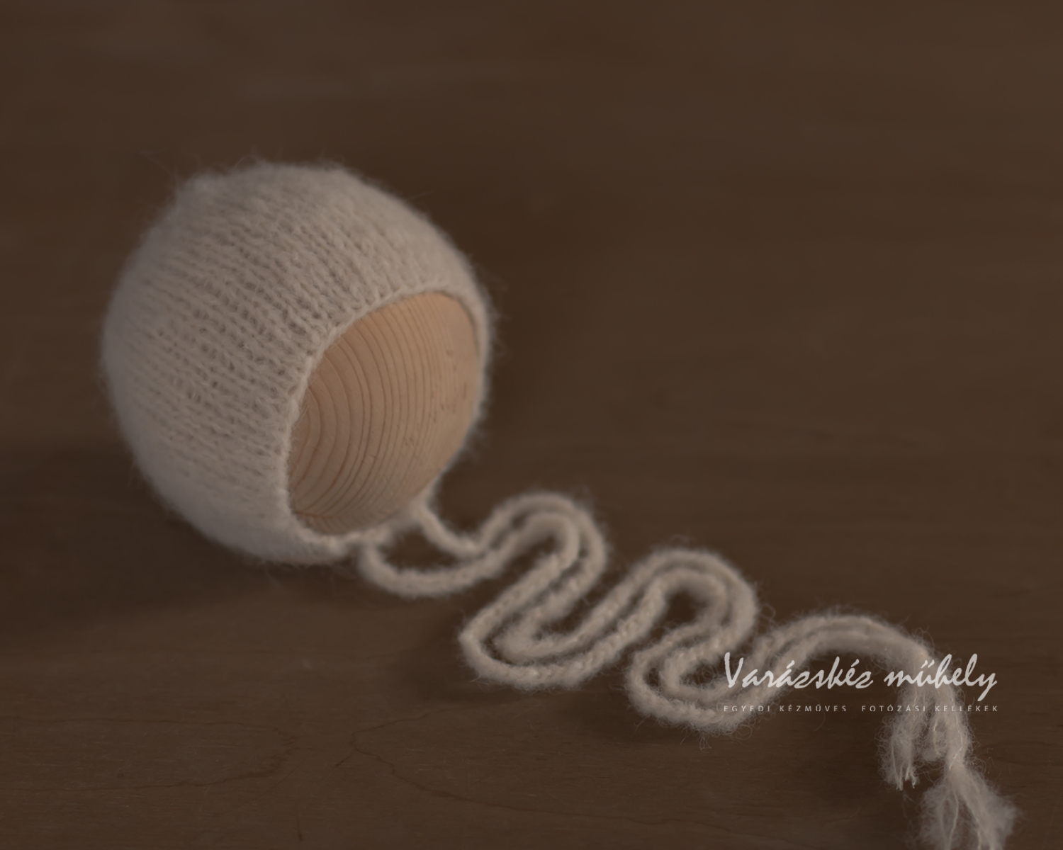 Ivory Newborn Mohair Bonnet
