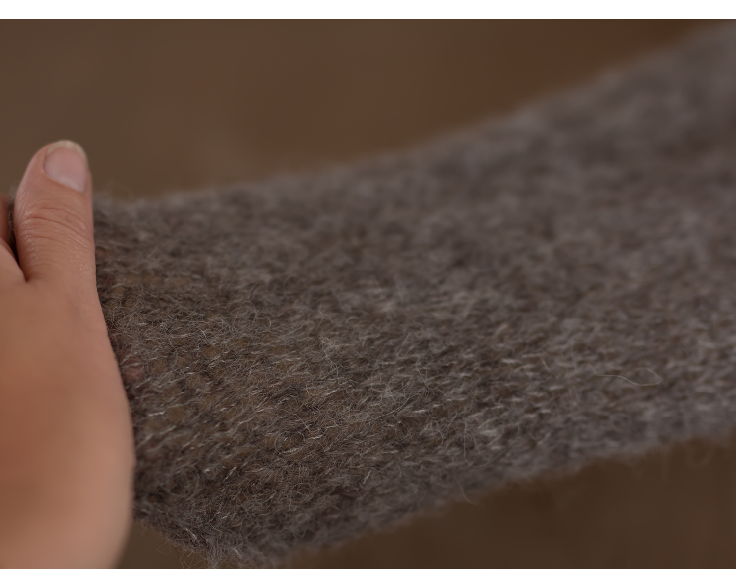 Dark gray mohair knitted Wrap 150cm (59 in)