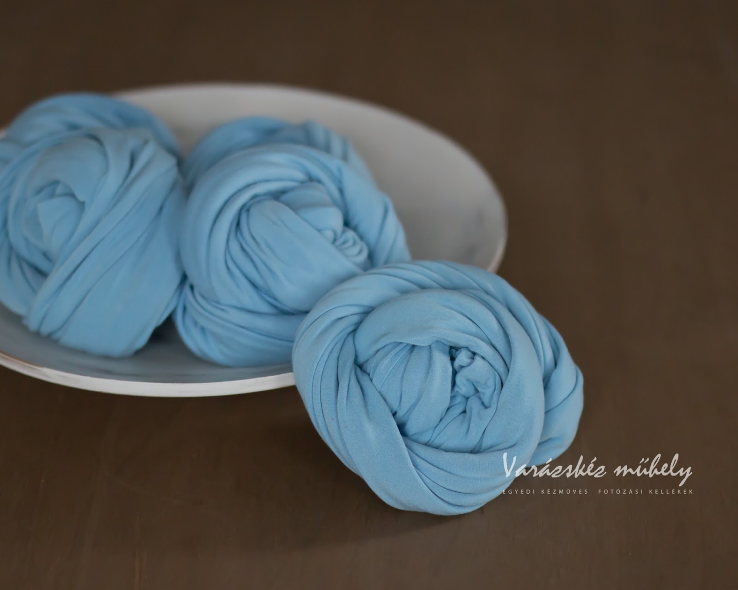Baby blue Stretch Knit Wrap