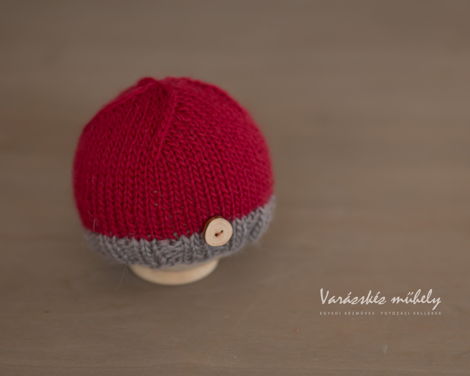 Red and Beige Hat