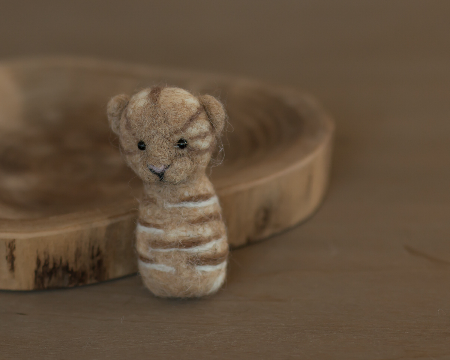Felted Tiger Baby