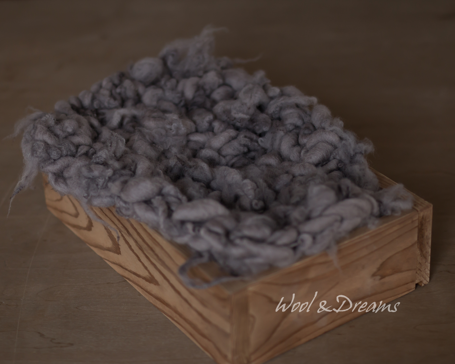 Gray Rustic Mini Blanket / Layer