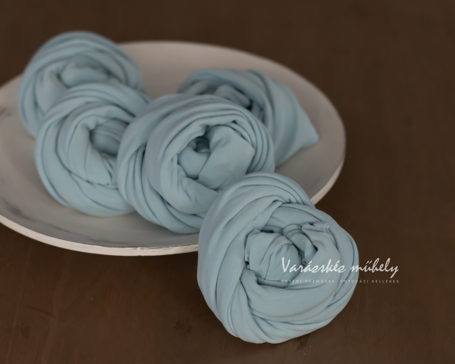 Light Blue Stretch Knit Wrap