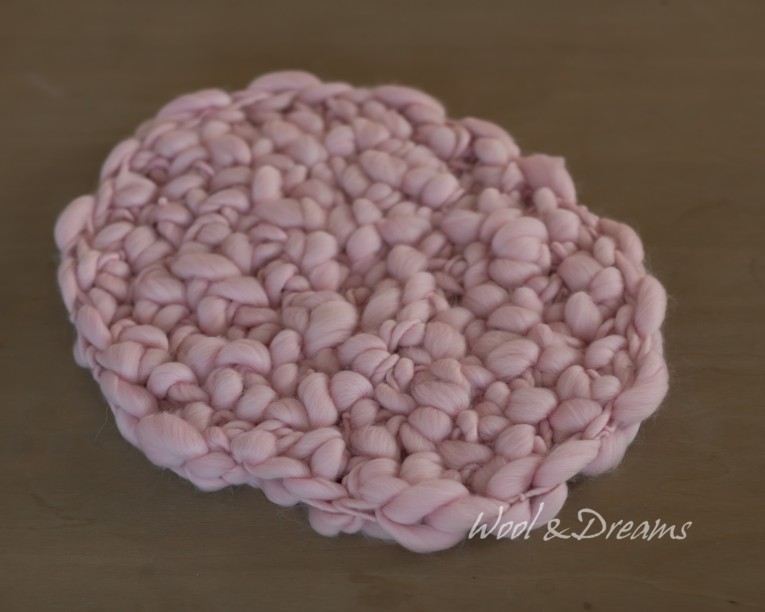 Light Pink Oval Chunky Blanket / Layer