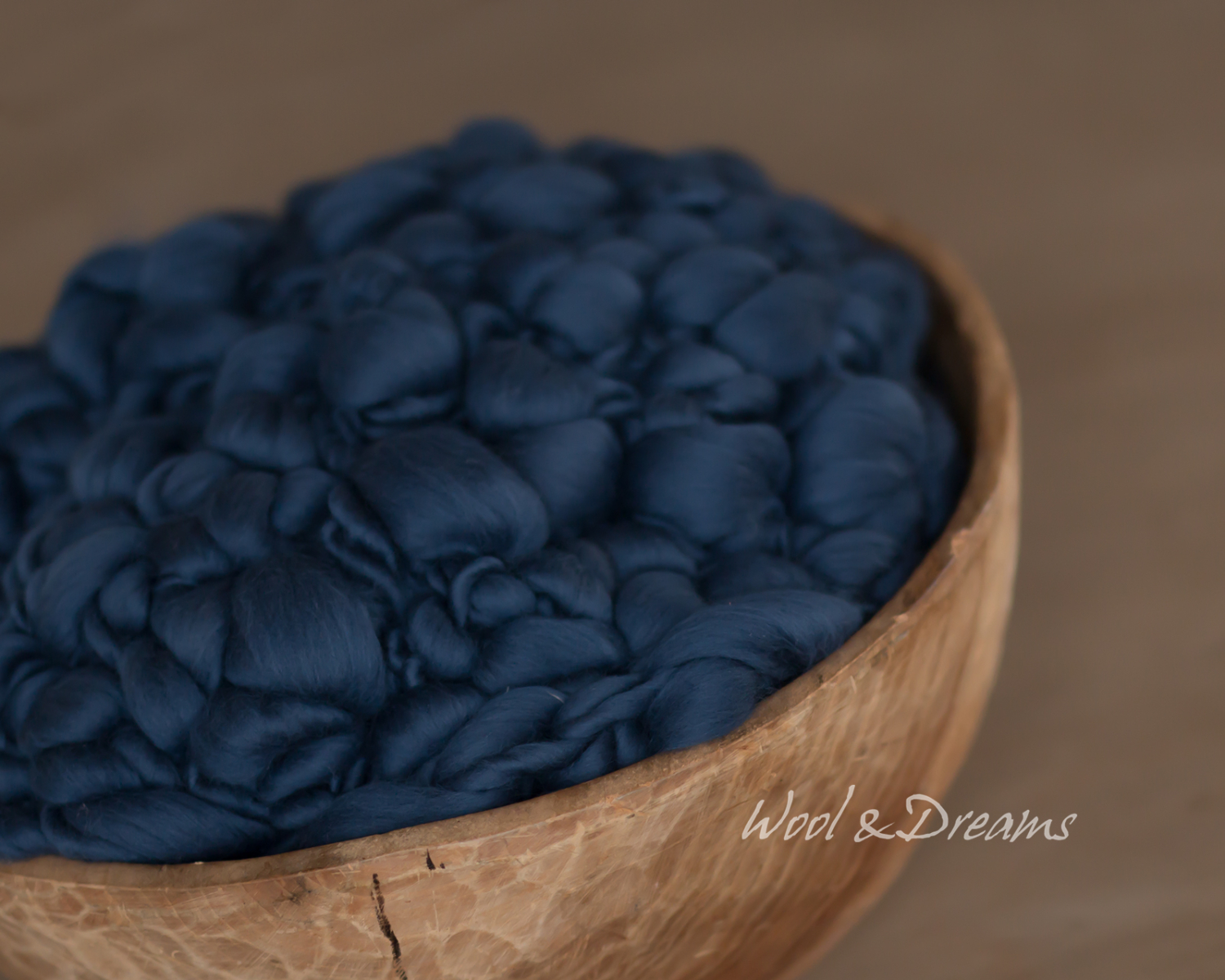 Navy Blue Oval Chunky Blanket / Layer