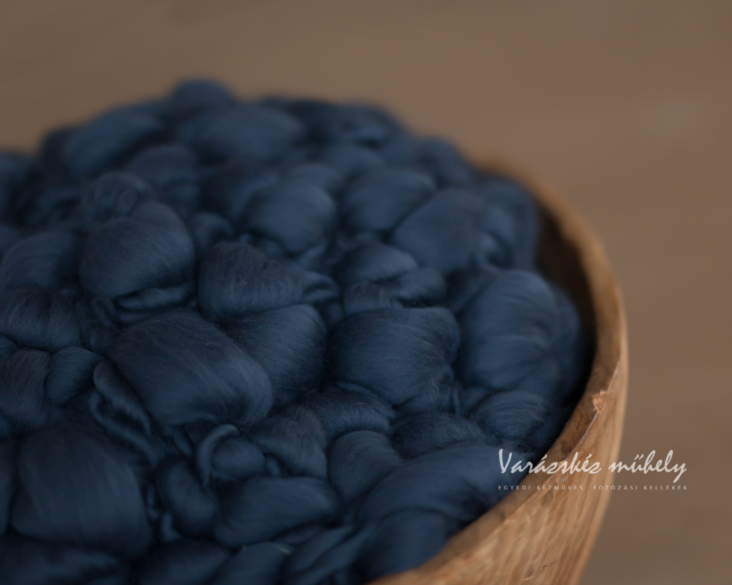 Navy Blue Oval Chunky Blanket / Layer