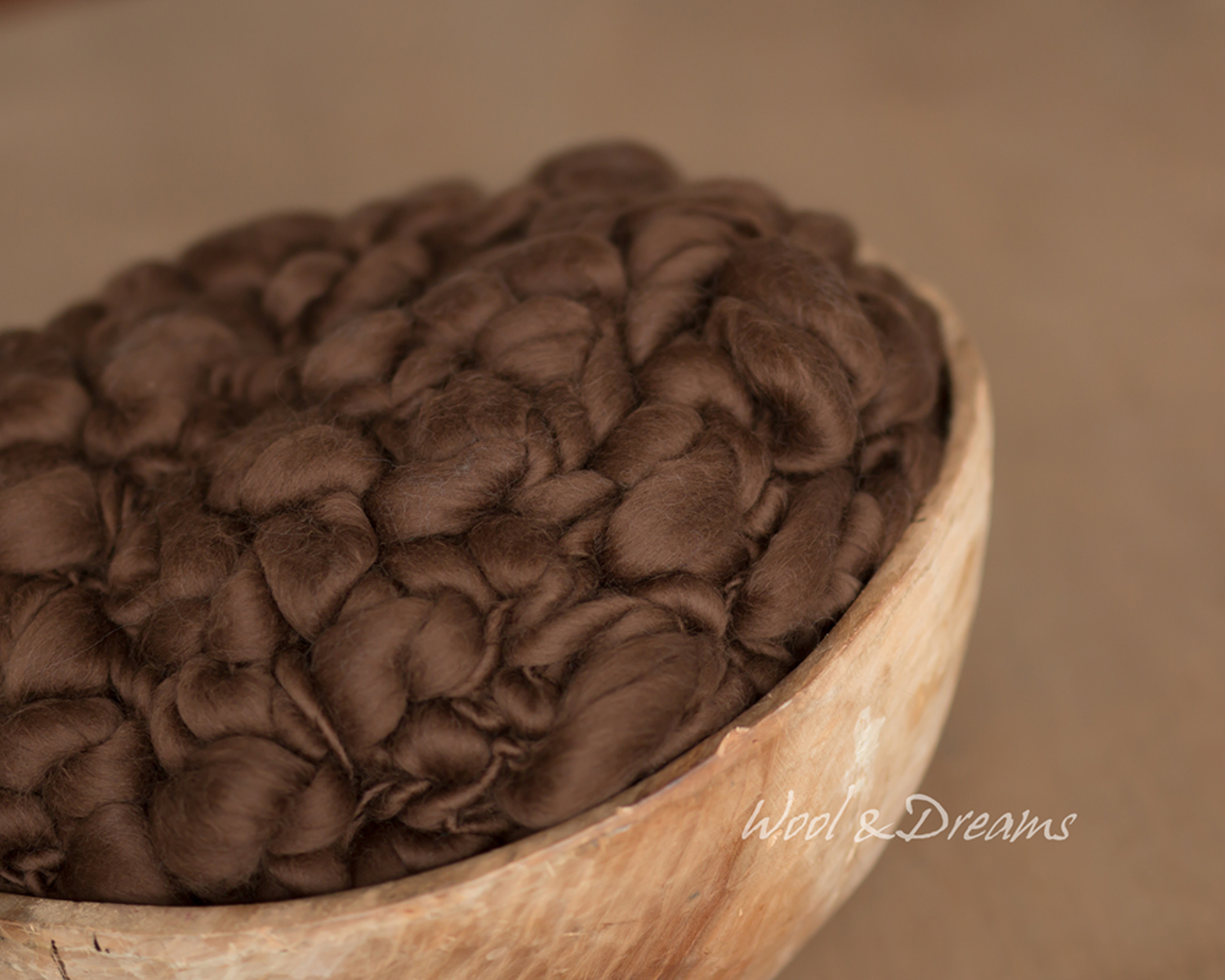 Oval Chunky Chocholate Brown Blanket / Layer